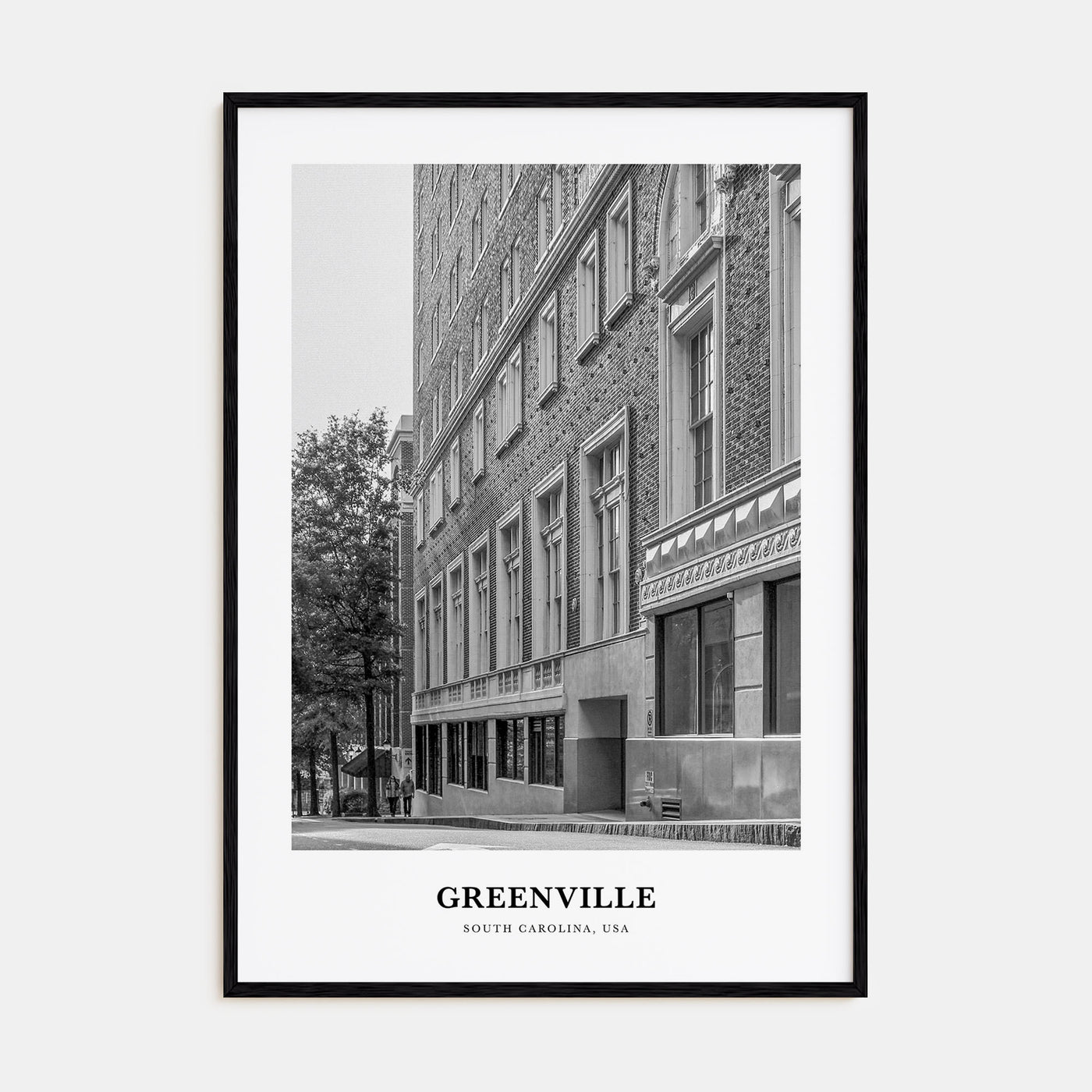 Greenville Portrait B&W No 1 Poster