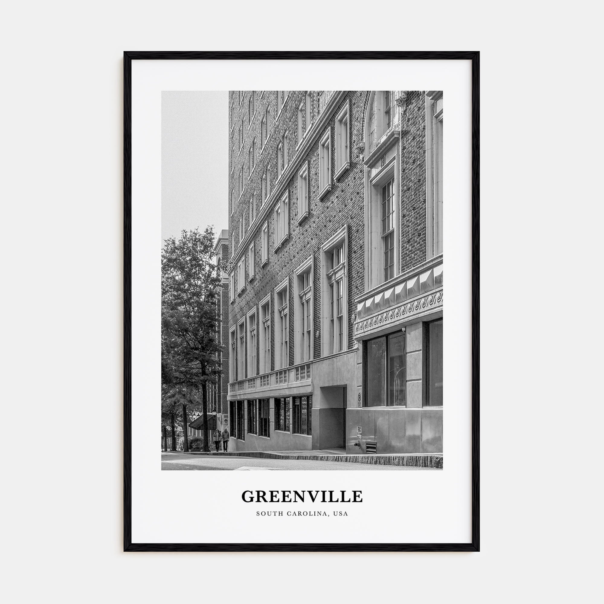 Greenville Portrait B&W No 1 Poster