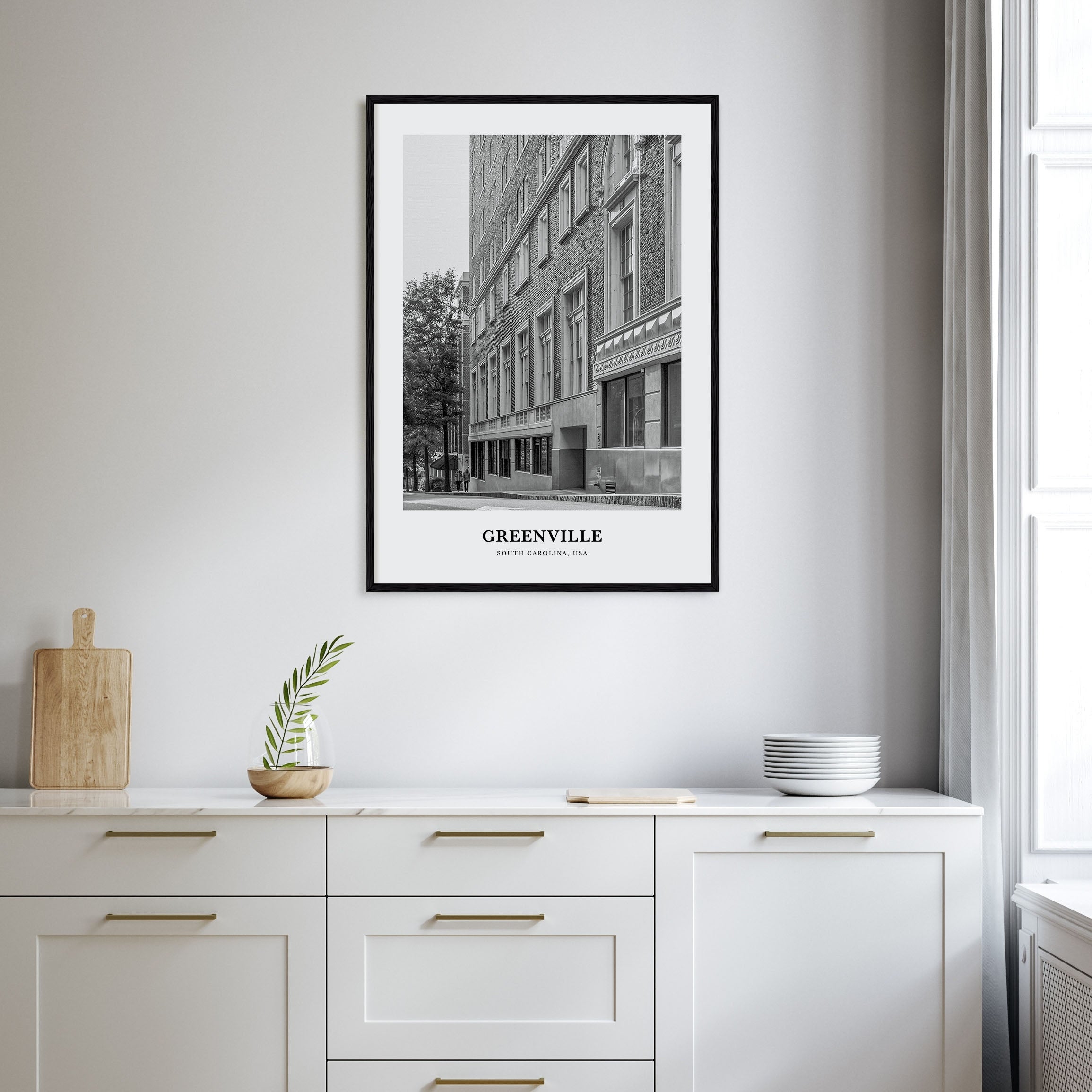 Greenville Portrait B&W No 1 Poster