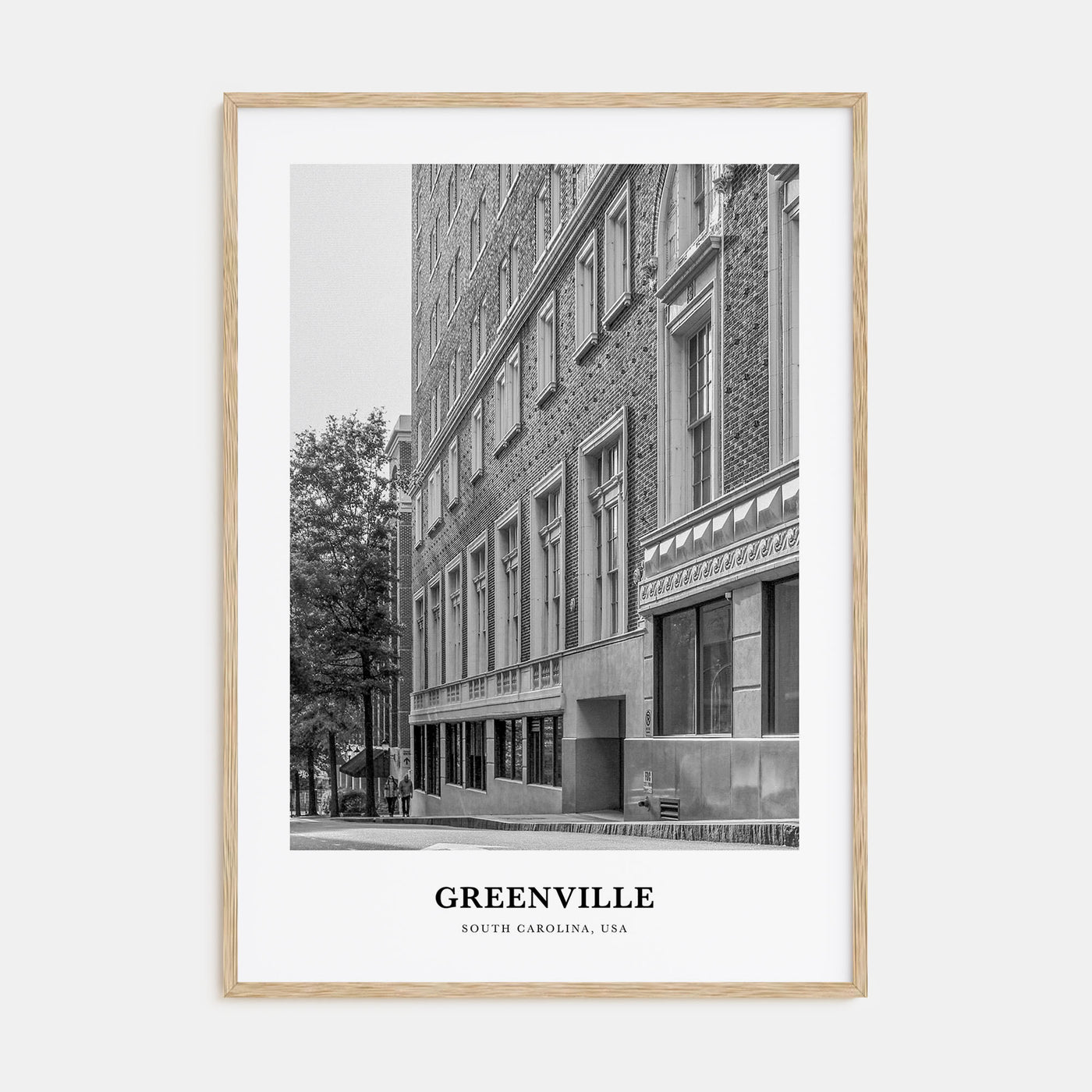 Greenville Portrait B&W No 1 Poster