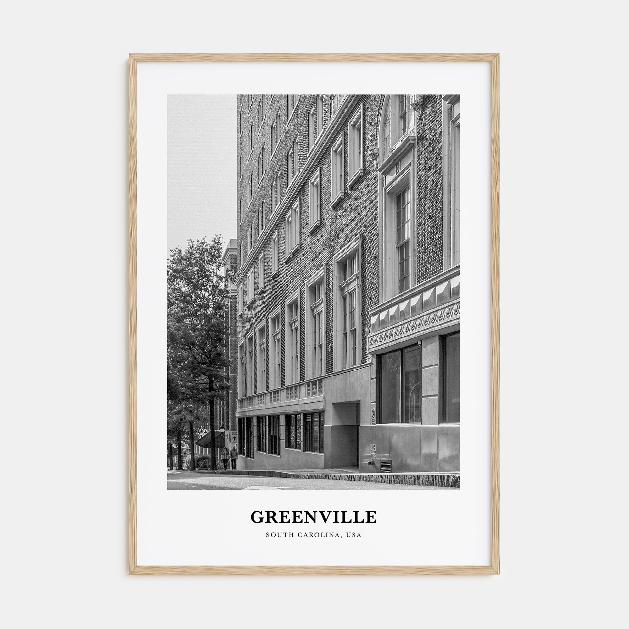 Greenville Portrait B&W No 1 Poster
