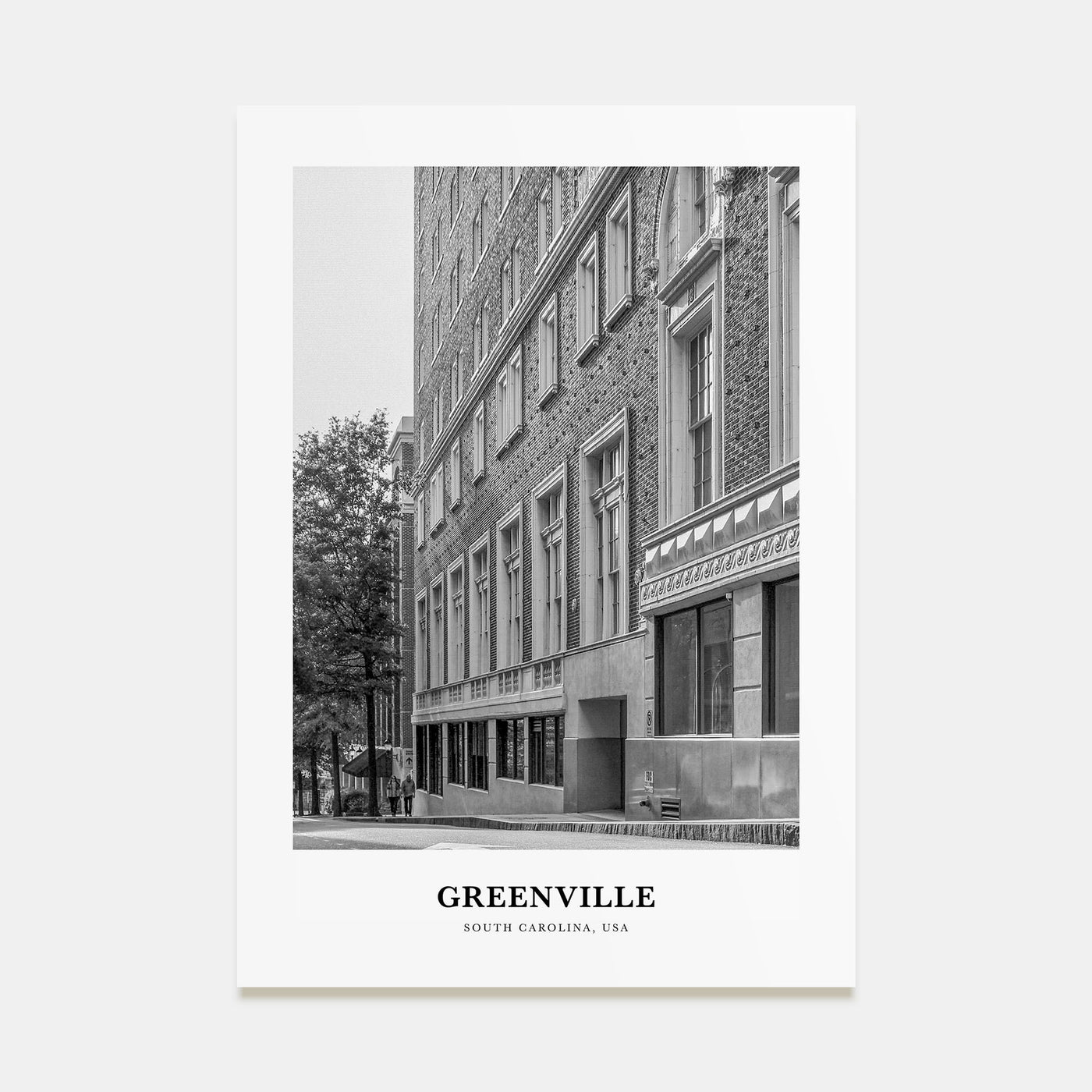 Greenville Portrait B&W No 1 Poster