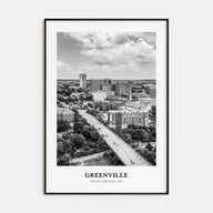 Greenville Portrait B&W No 2 Poster