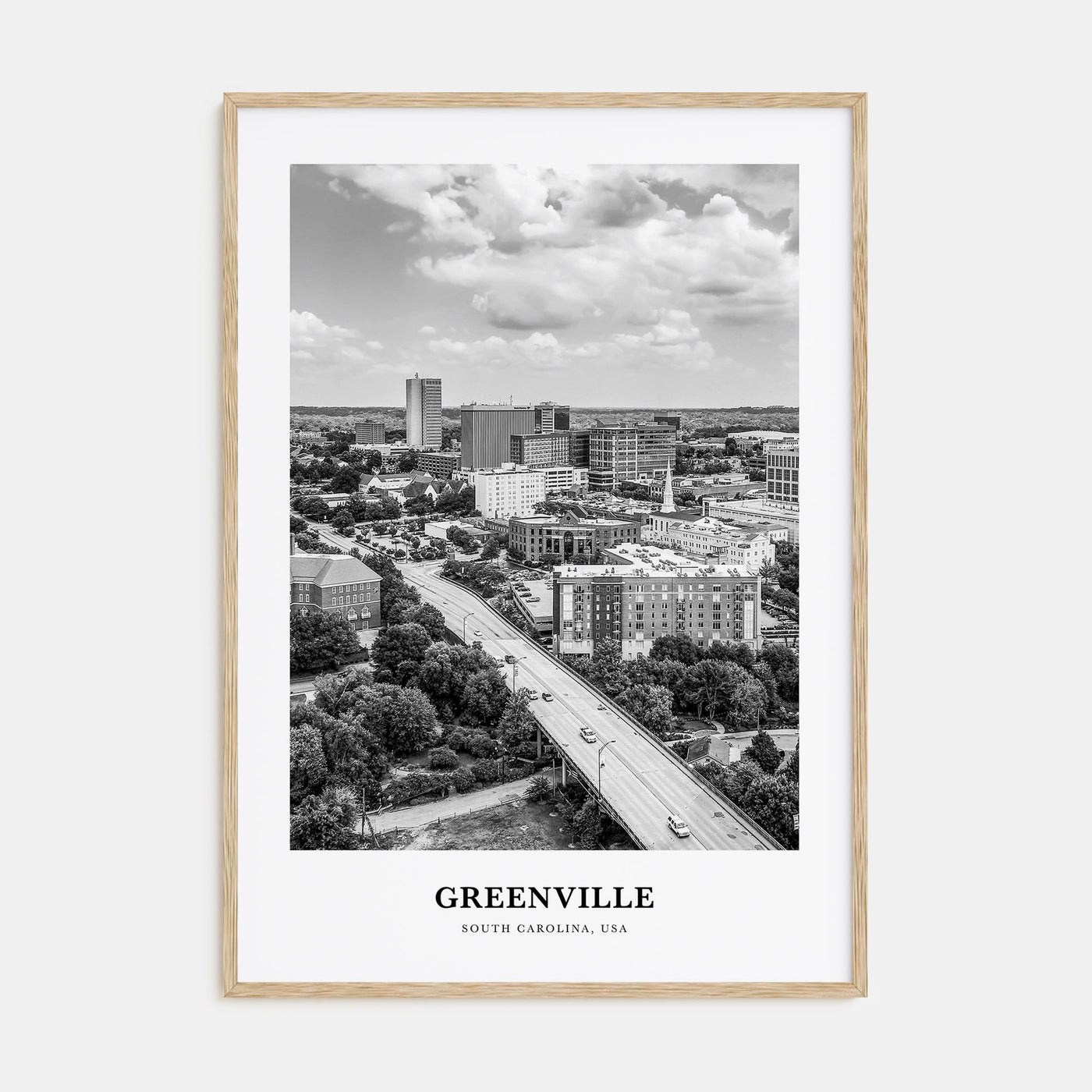 Greenville Portrait B&W No 2 Poster