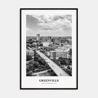 Greenville Portrait B&W No 2 Poster