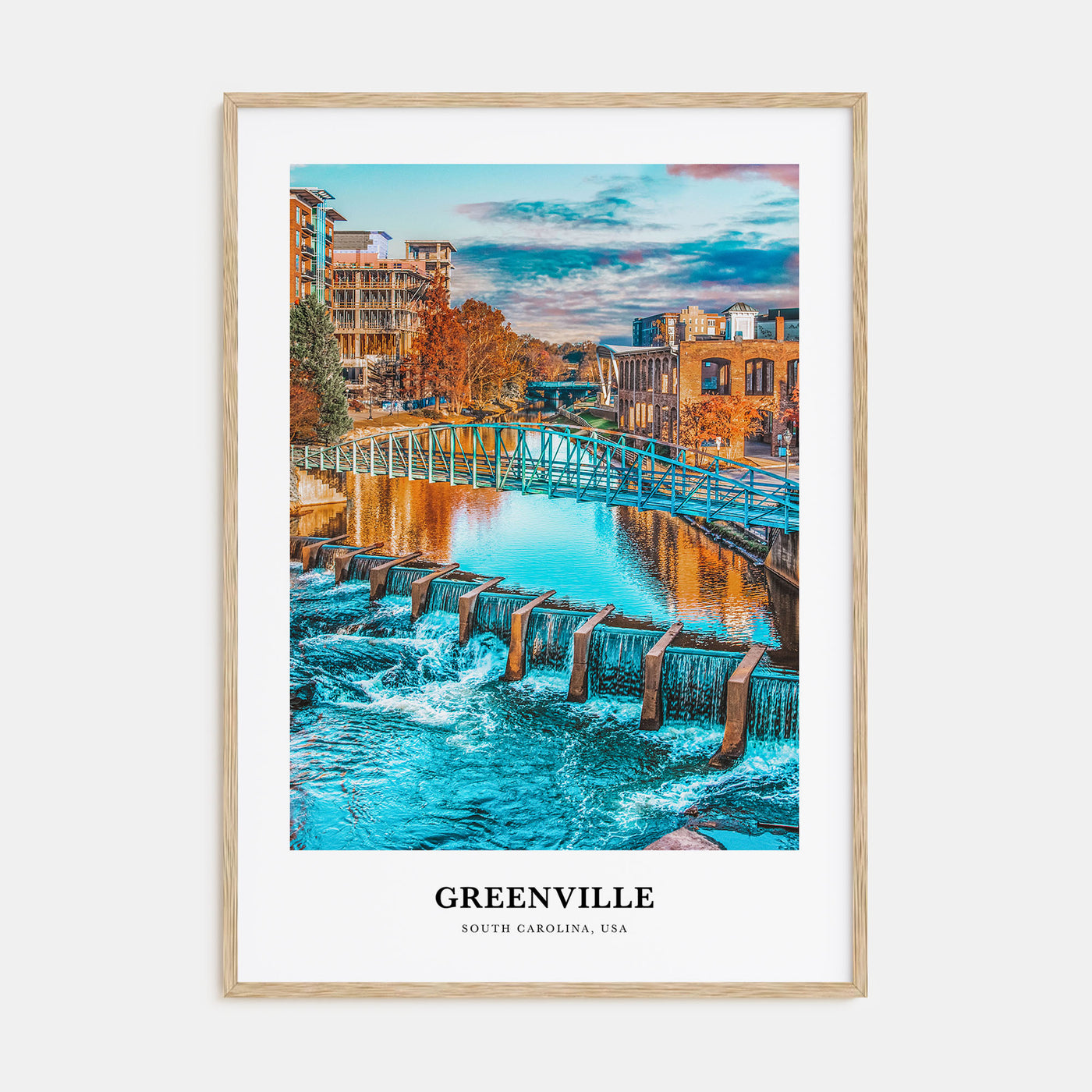 Greenville Portrait Color No 2 Poster