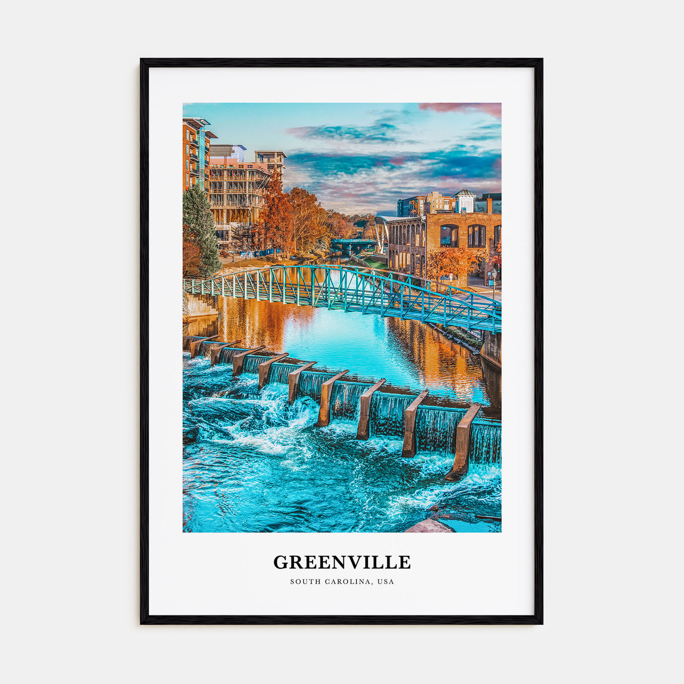 Greenville Portrait Color No 2 Poster