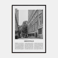 Greenville Travel B&W No 2 Poster