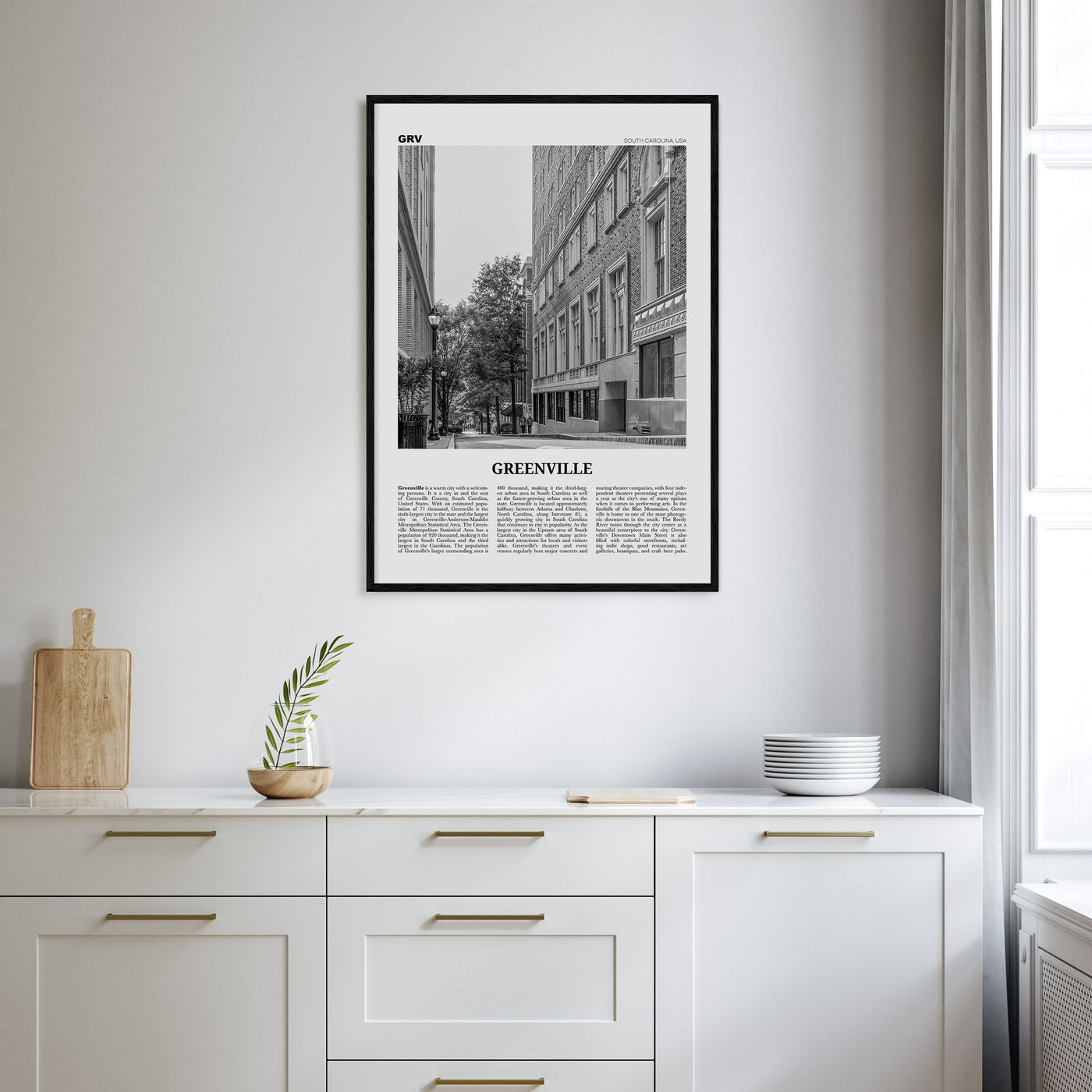 Greenville Travel B&W No 2 Poster