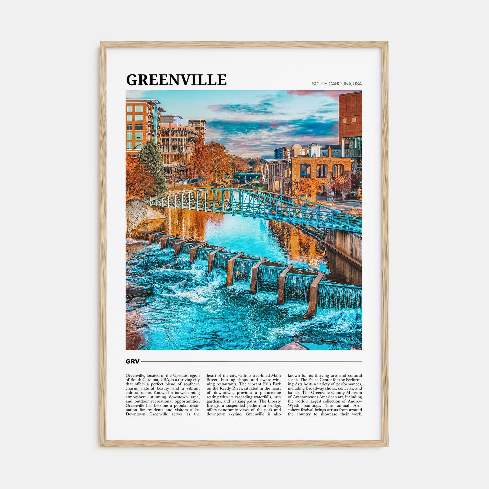 Greenville Travel Color No 1 Poster
