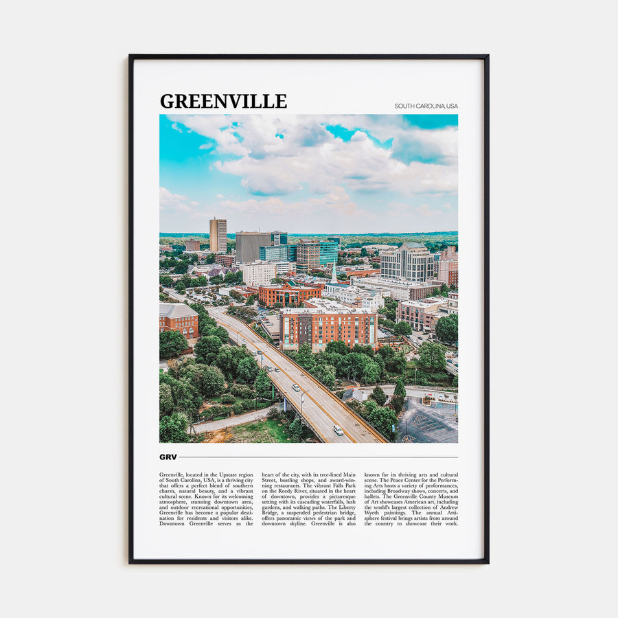 Greenville Travel Color No 2 Poster