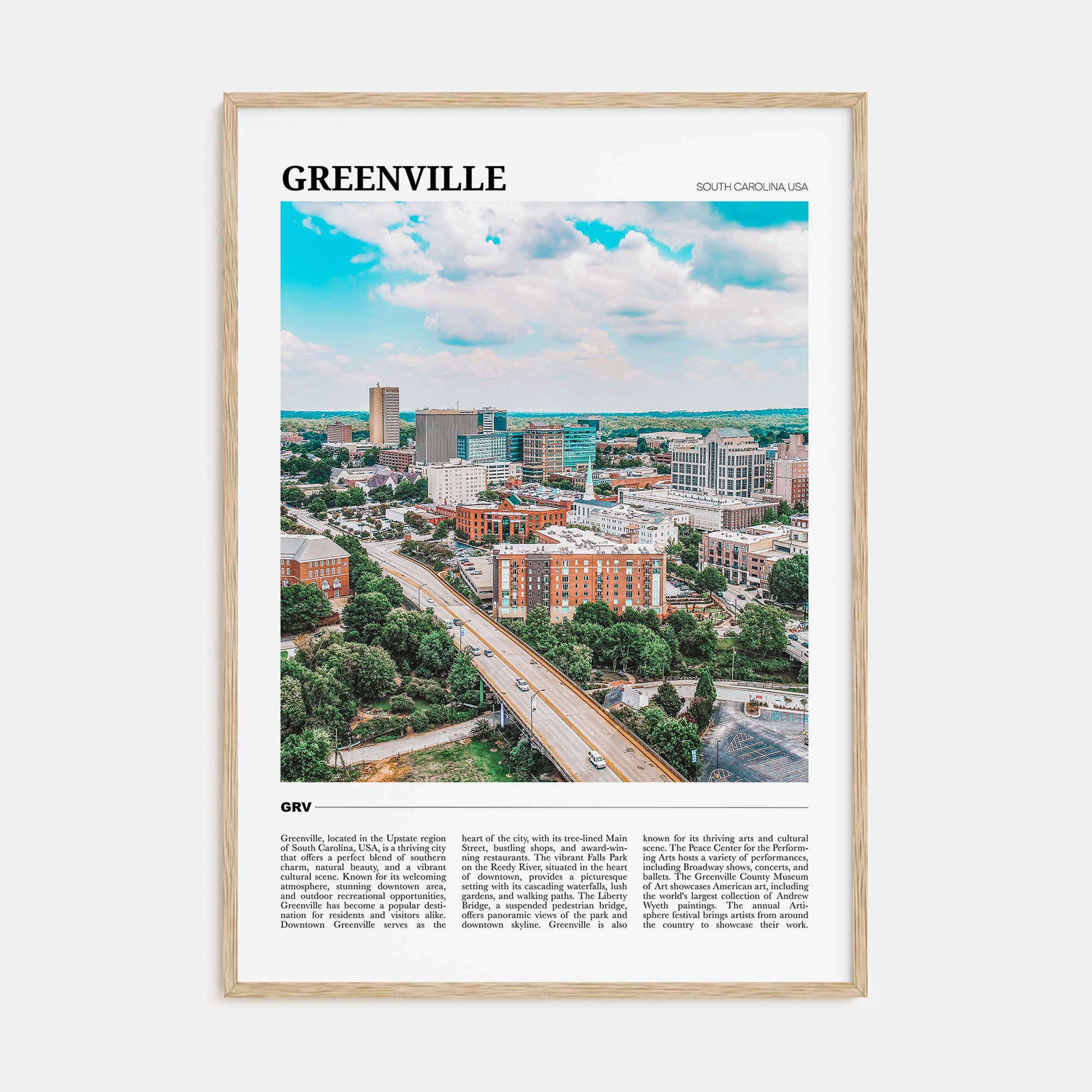Greenville Travel Color No 2 Poster