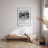 Greenwich, London Travel B&W Poster