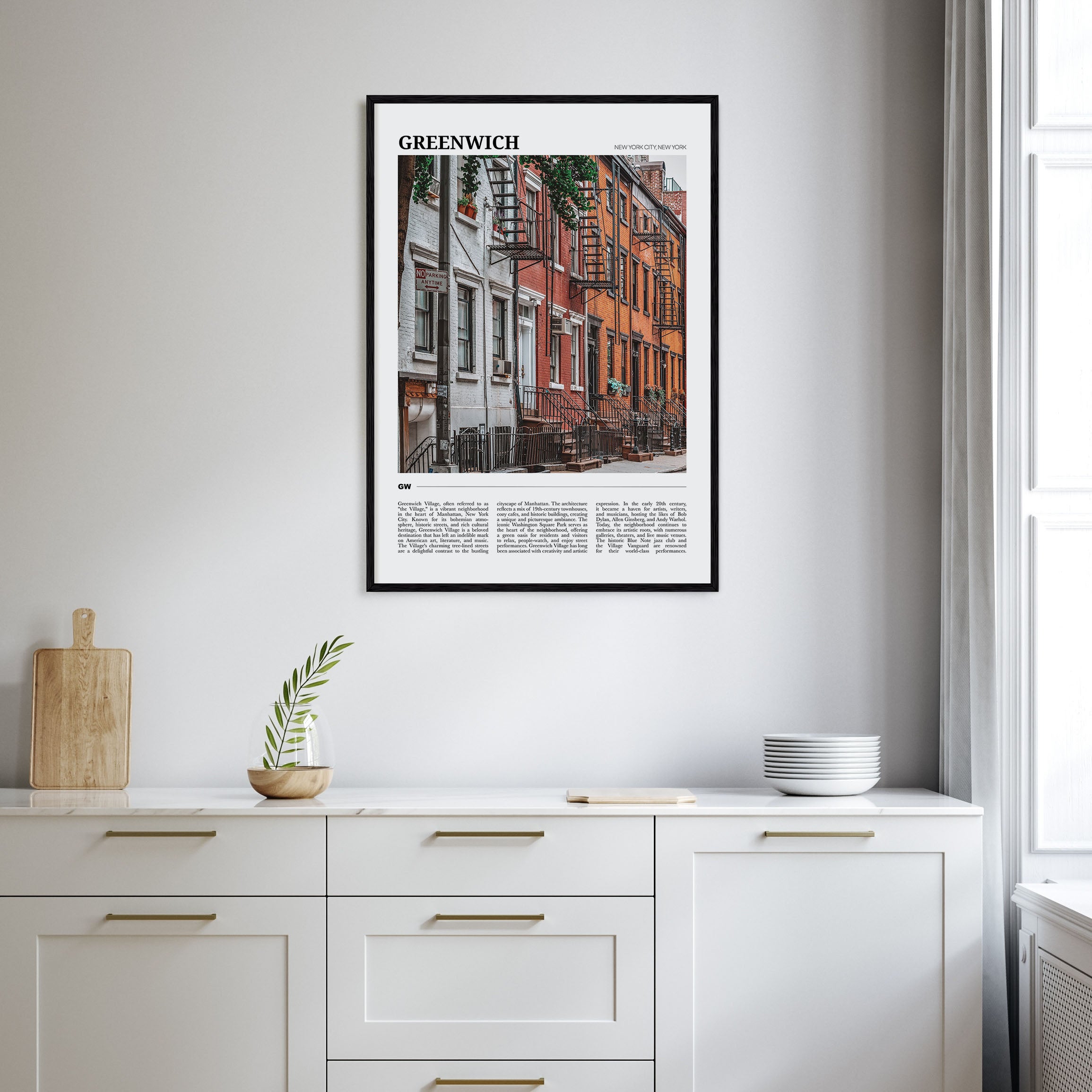 Greenwich, New York Travel Color Poster