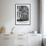 Greenwich Village Portrait B&W Poster