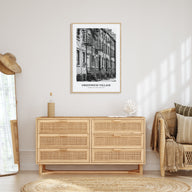 Greenwich Village Portrait B&W Poster