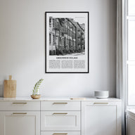 Greenwich Village Travel B&W Poster