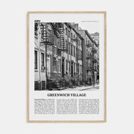 Greenwich Village Travel B&W Poster
