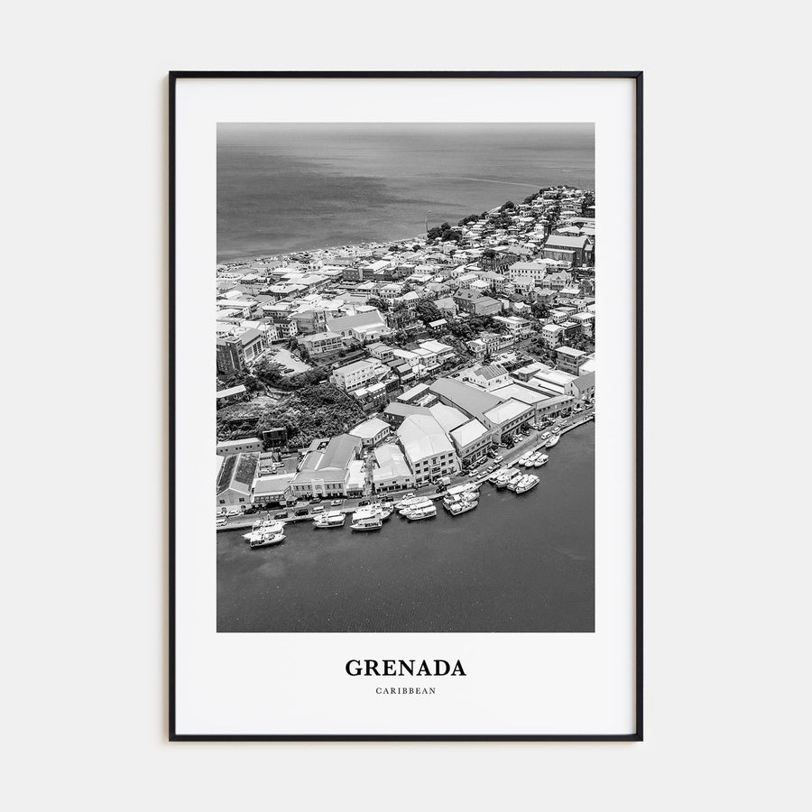 Grenada Portrait B&W Poster