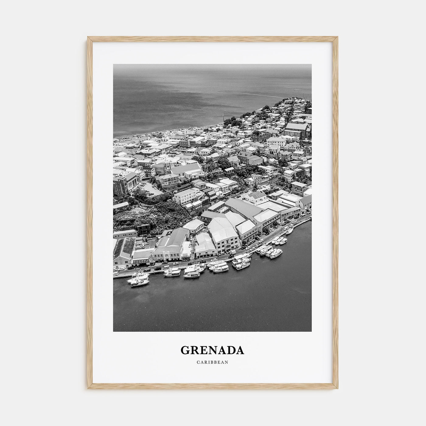 Grenada Portrait B&W Poster