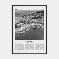 Grenada Travel B&W Poster