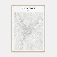 Grenoble Map Portrait Poster