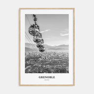Grenoble Portrait B&W Poster