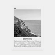 Greystones Travel B&W Poster