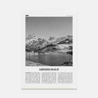 Grindelwald Travel B&W Poster