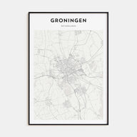 Groningen Map Portrait Poster