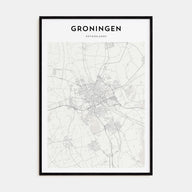 Groningen Map Portrait Poster