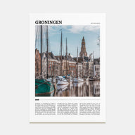 Groningen Travel Color Poster