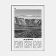 Gros Morne Travel B&W Poster