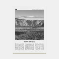 Gros Morne Travel B&W Poster