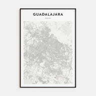 Guadalajara Map Portrait Poster