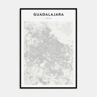 Guadalajara Map Portrait Poster