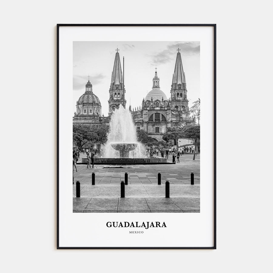 Guadalajara Portrait B&W No 1 Poster