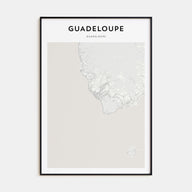 Guadeloupe Map Portrait Poster