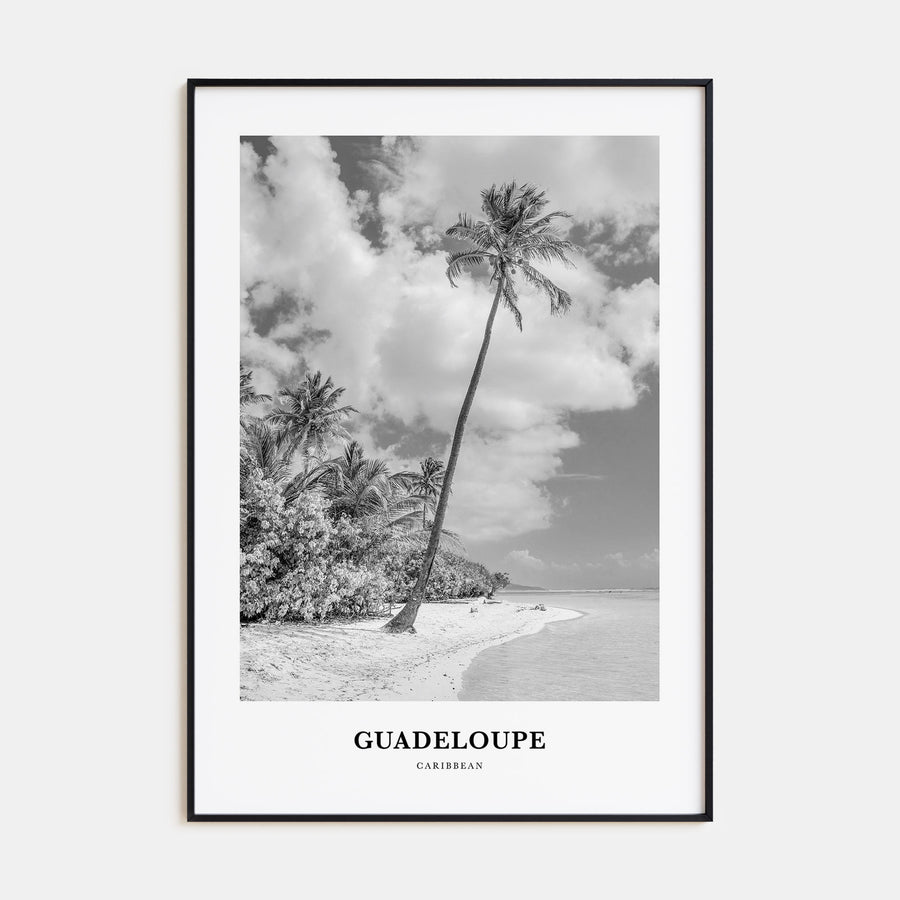 Guadeloupe Portrait B&W Poster