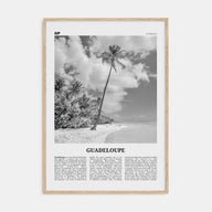 Guadeloupe Travel B&W Poster