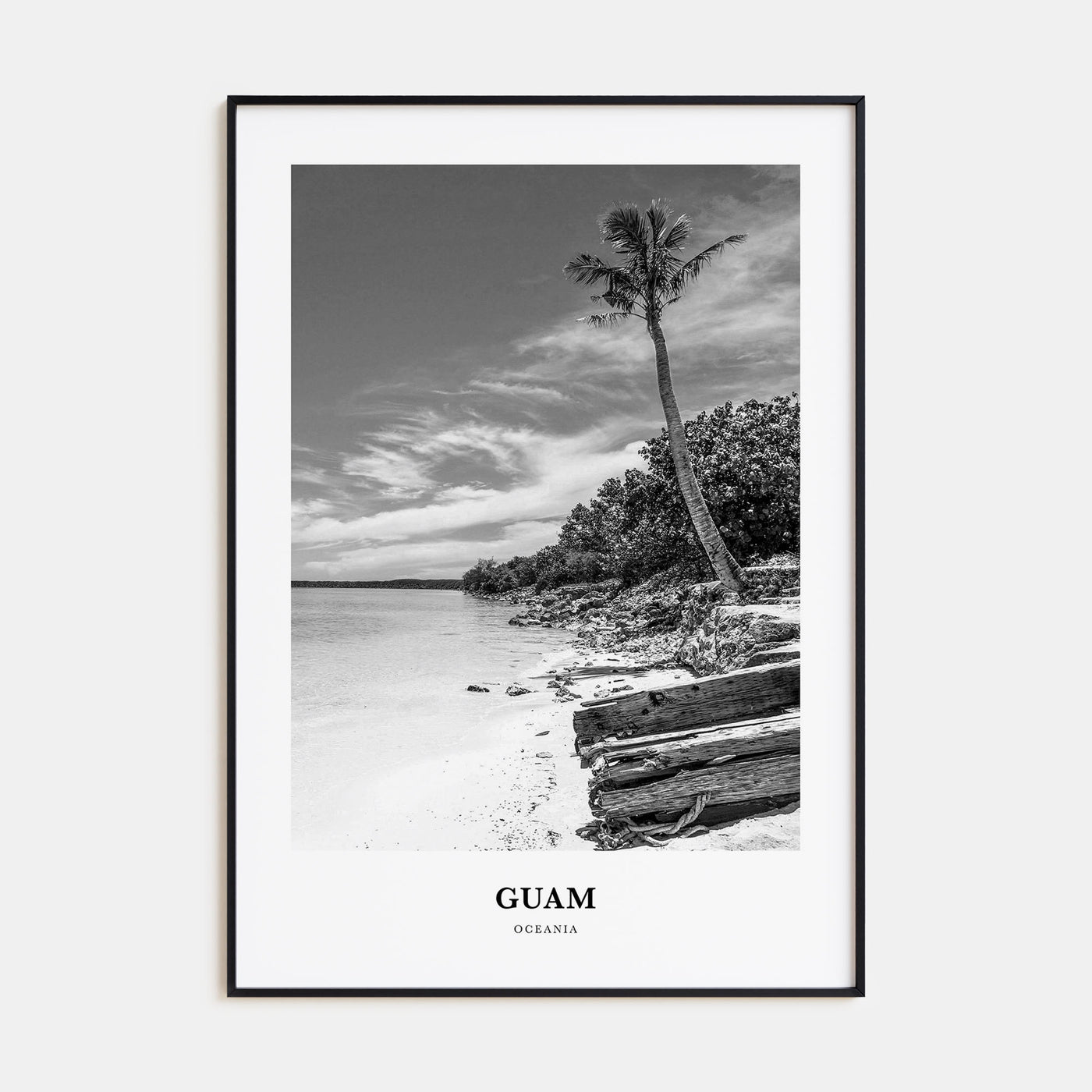 Guam Portrait B&W Poster