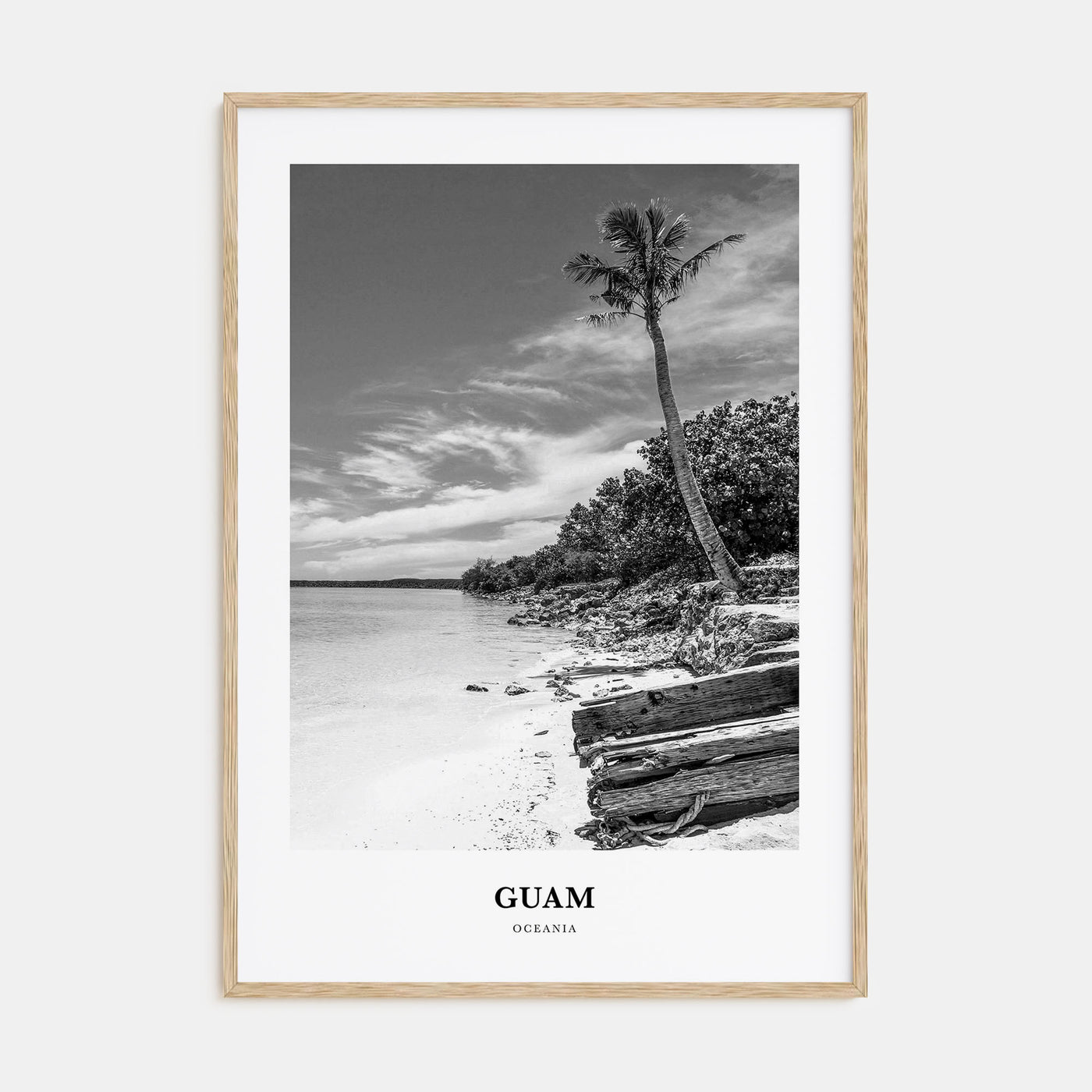 Guam Portrait B&W Poster