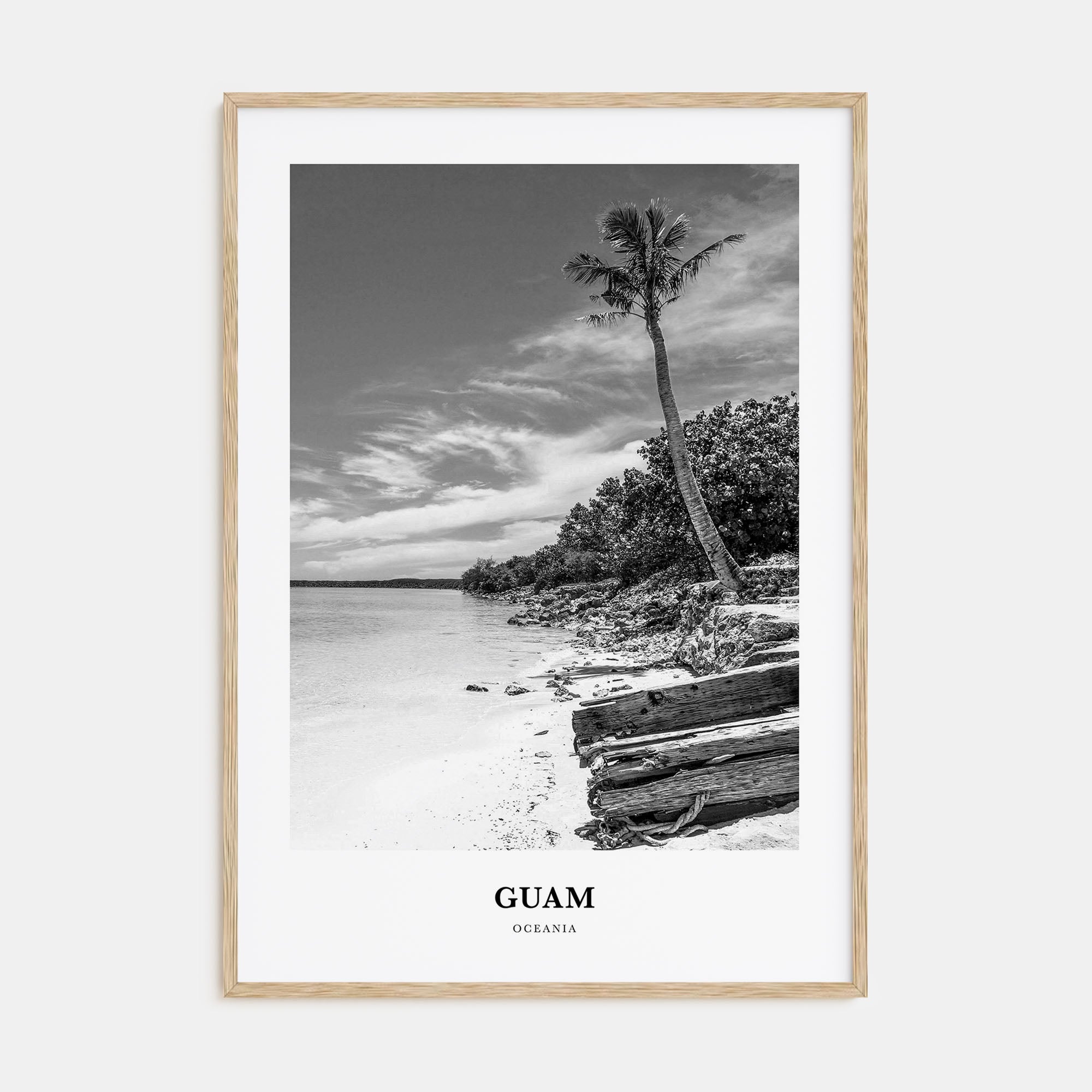 Guam Portrait B&W Poster