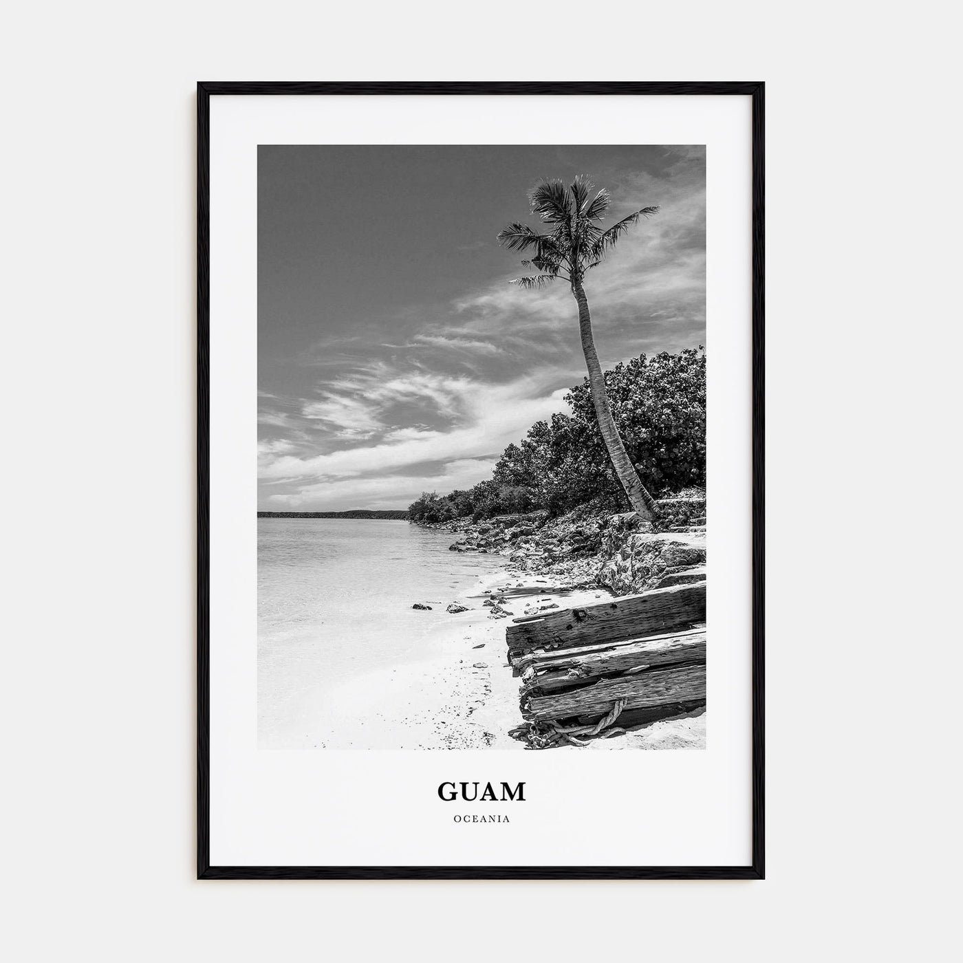 Guam Portrait B&W Poster