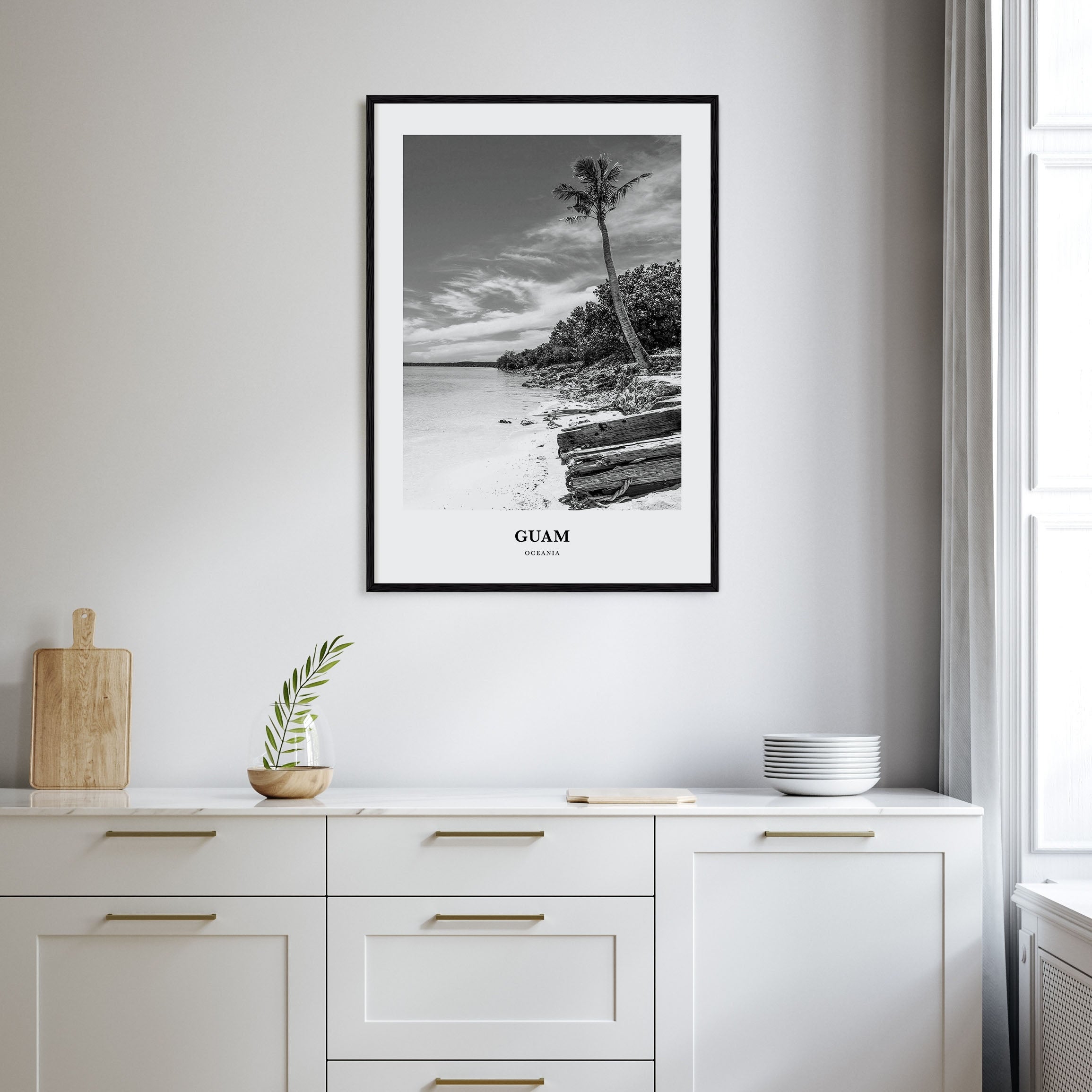 Guam Portrait B&W Poster