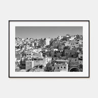 Guanajuato City Landscape B&W Poster