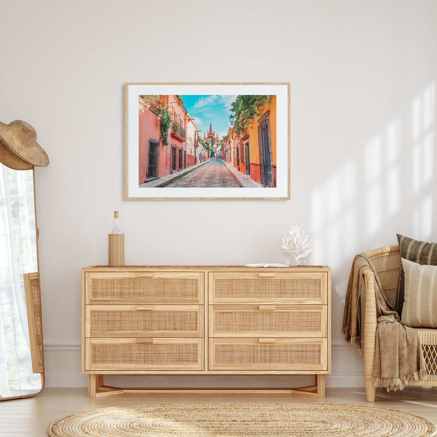 Guanajuato City Landscape Color Poster
