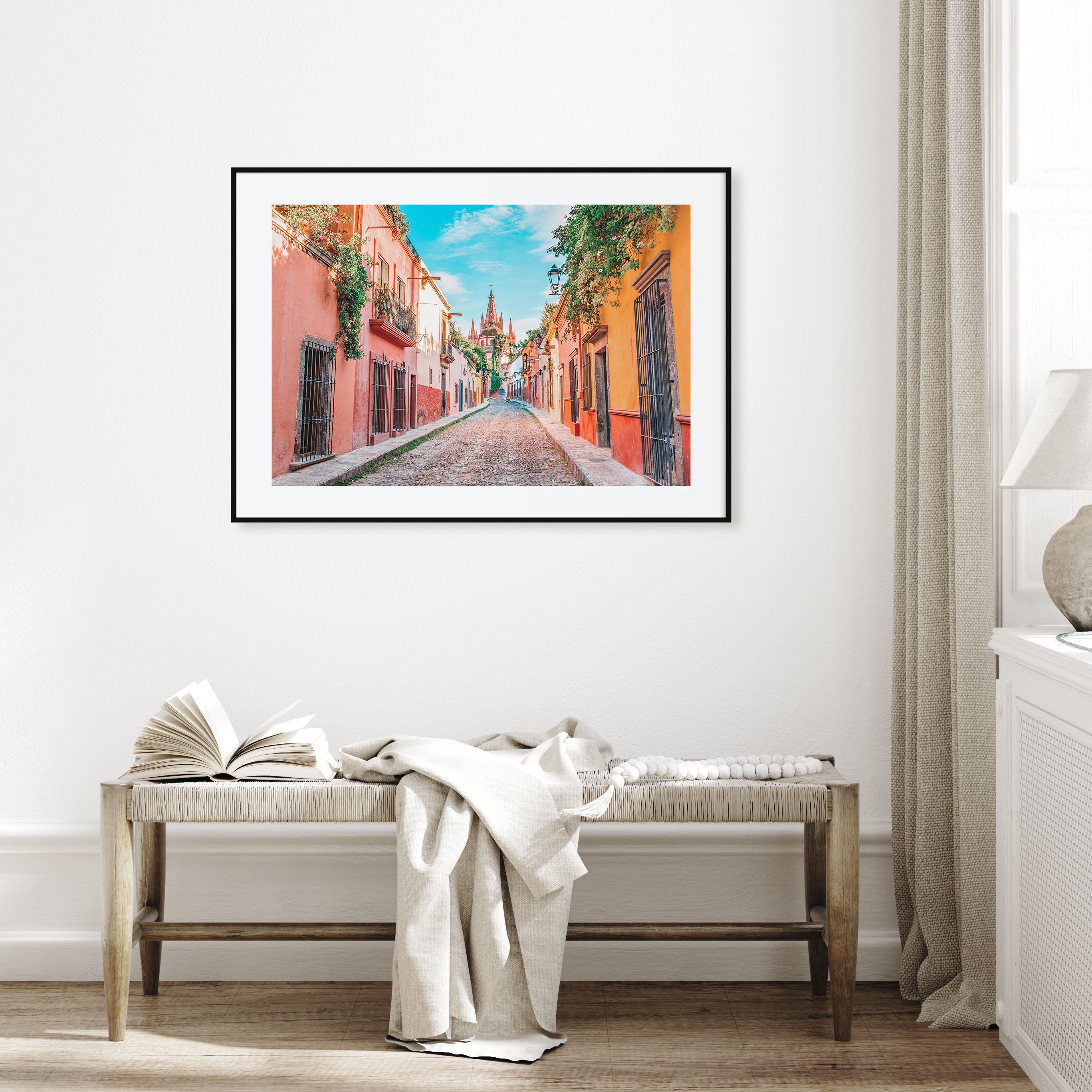 Guanajuato City Landscape Color Poster