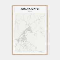 Guanajuato City Map Portrait Poster