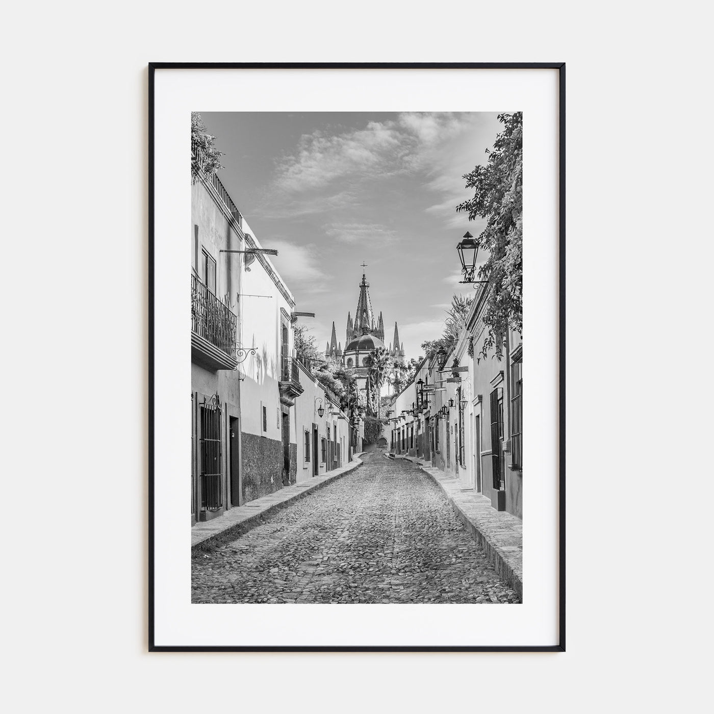 Guanajuato City Photo B&W Poster
